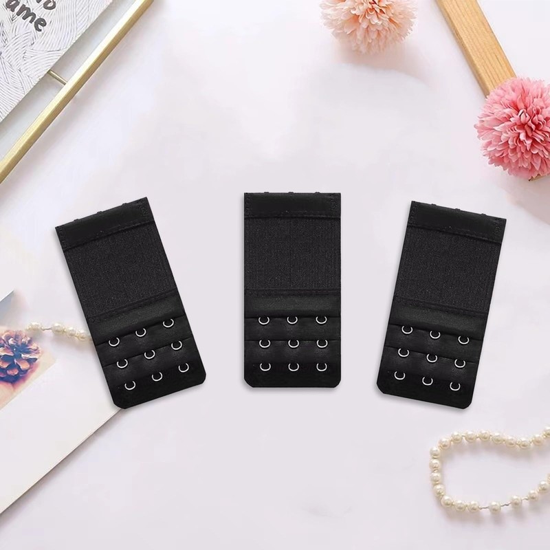 FUZVOL 3 PCS Bra Extenders,3 Hooks×3 Rows Girls Bra Extender