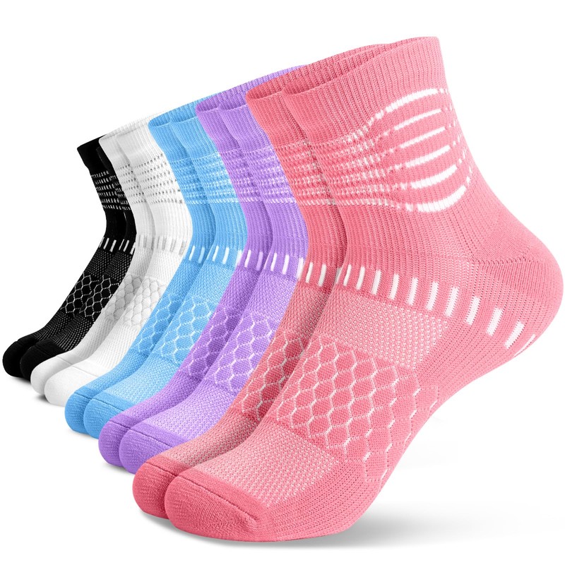 IRAMY Compression Socks for Women Men Cushioned Athletic Running Socks