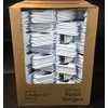 Lot 100 Mainstays Plastic Tubular Slotted White Adult Clothing Clothes