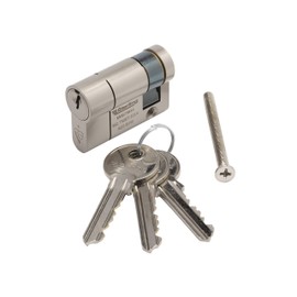 Sterling ESN1150 TS007 BS1 1 Star Police Approved Secured by Design Euro Door Cylinder, Satin Nickle, 11 x 50mm (61mm)