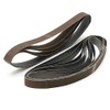 MASUNN 15pcs 25x762mm Sanding Belts 600/800/1000 Grit Aluminum Oxide Sanding