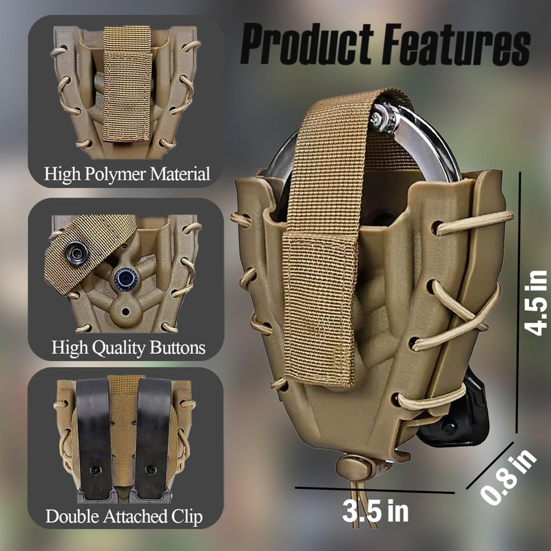 Handcuff Holster, Handcuff Case, Open Top Cuff Pouch for Duty