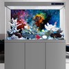 AWERT 36x18 inches Galaxy Aquarium Background Cloud Stars and Colorful