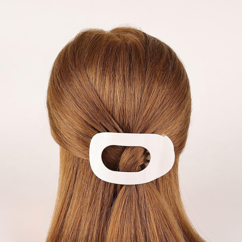 4 PCS Flat Hair Clips,Medium Round Strong Hold Hair Claw