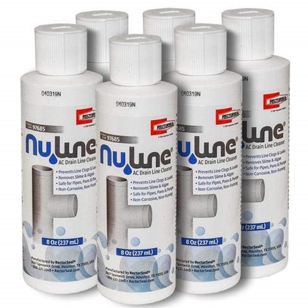 NuLine HVAC Condensate Nu-Line Drain Cleaner, 8 ounce (Pack of 6)