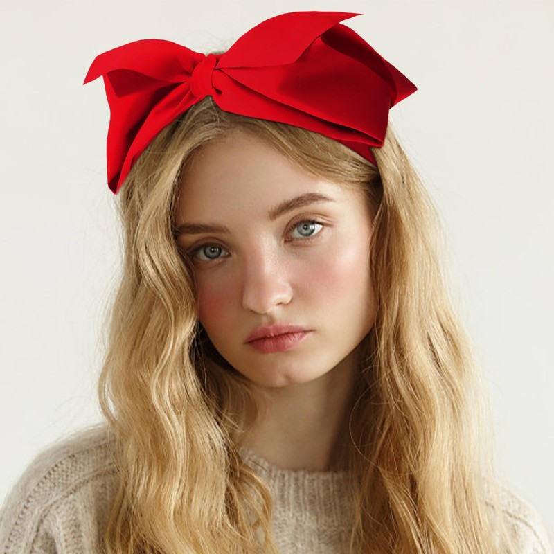 2 Pieces Bow Headbands Retro Headbands Wide Headbands Hair Accessories