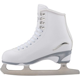 Jackson Ultima White Figure Ice Skates for Women/Adult 6 Bundle with Guardog Berry Blend Swirlz Skate Guards
