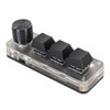 USB Mini 3 Key Keypad with Knob DIY Programmable Type
