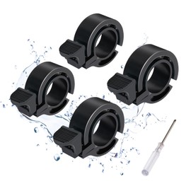 Chiluxendo Bicycle Bell (4 Pieces), Road Bike Bell, Gravel Bike Bicycle Horn, Mini Compact Concealed Bicycle Bell, Bicycle Bell, Mountain Bike Bell, Road Bike Bell, Black