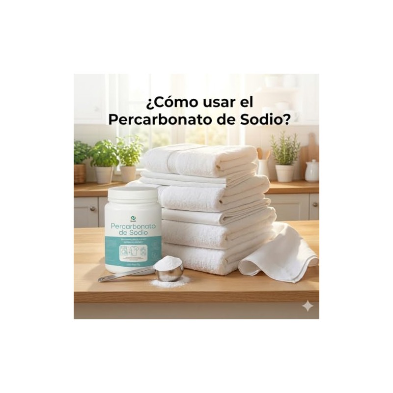 Nuneth - Percarbonato de Sodio 1Kg - Blanqueador Libre de