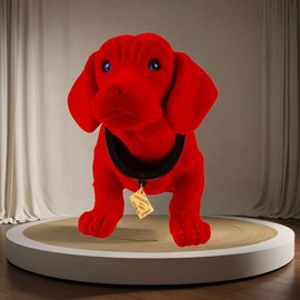 Kremers Schatzkiste Nodding Dachshund Large 29 cm Red Bobblehead Dachshund Wobble Figure/Made in Germany for Car Hat Rack