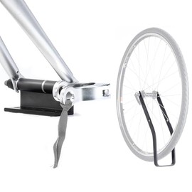 Bike Hitch Pro Truck Bed Bike Mount and Bike Wheel Hitch Bundle by Delta Cycle - Lockable Hitch Holds All 9 x 100mm Bicycle Fork Dropouts - Includes Aluminum Rack for Holding The Front Wheel