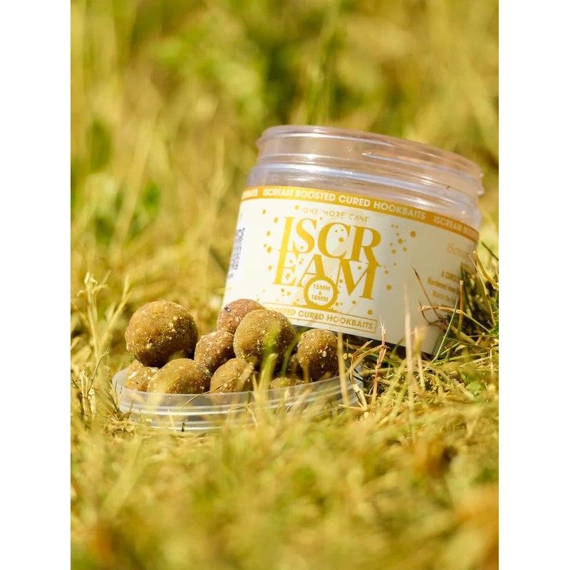 One More Cast iScream Boosted Cured Hookbaits – 15mm &