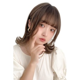 Bright Lara hf1589-DQ Soft Wolf Layer Wig, Medium, Short, Natural, Full Wig, Wolf Hair