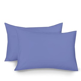 A ATH COLLECTION 300 Thread Count Egyptian Cotton (Pair of Pillowcases, Blue)