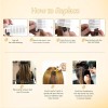 Full Shine Extensiones Cabello Natural 20pz Castaño Medio Con 16in