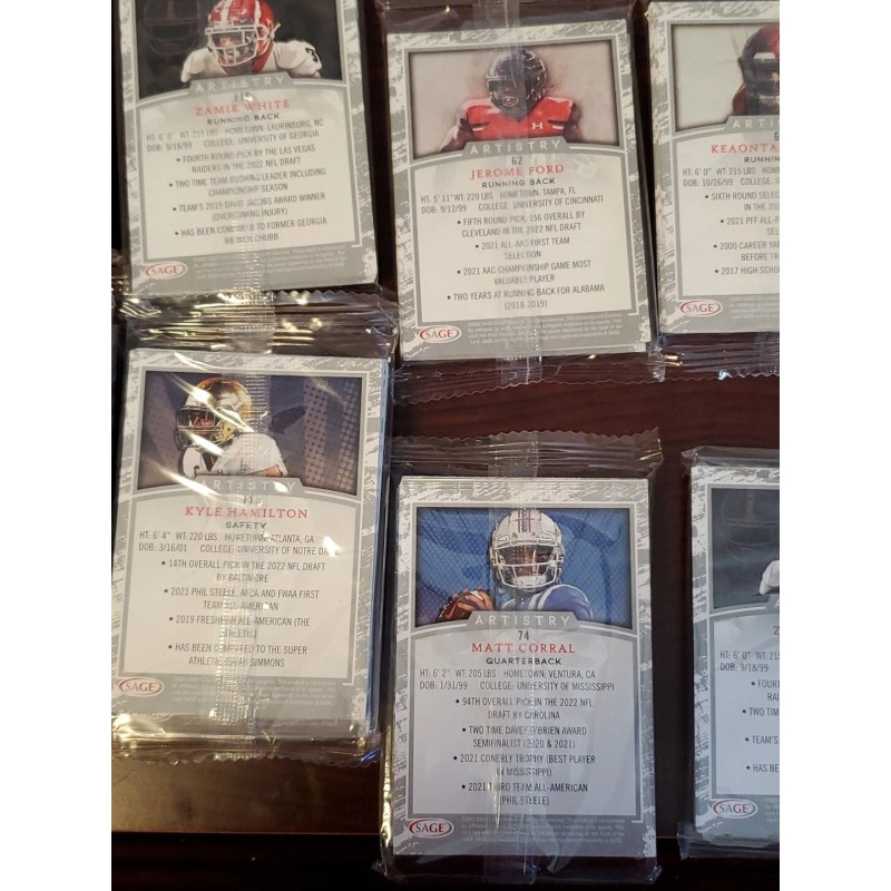 2022 Sage Artistry Football - Sealed / Unopened Random Pack