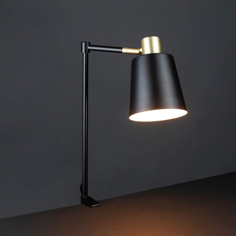Globe Electric 52900 Lex Desk Lamp, Black with Gold