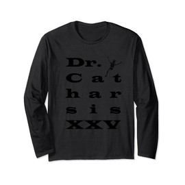 Dr.C Big Print XXV (schwarz) Langarmshirt