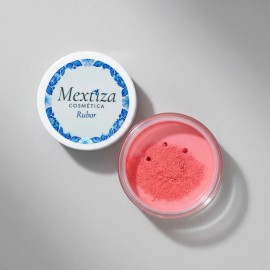 Rubor En Polvo Mineral Mextiza Sfp 10 Rubor Natural Noche Buena (rojo-rosa)