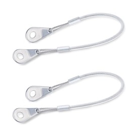 Ganter Normelemente GN 111.2-200-C-TR Stainless Steel Retaining Rope, Pack of 2, Silver, Length: 200 mm
