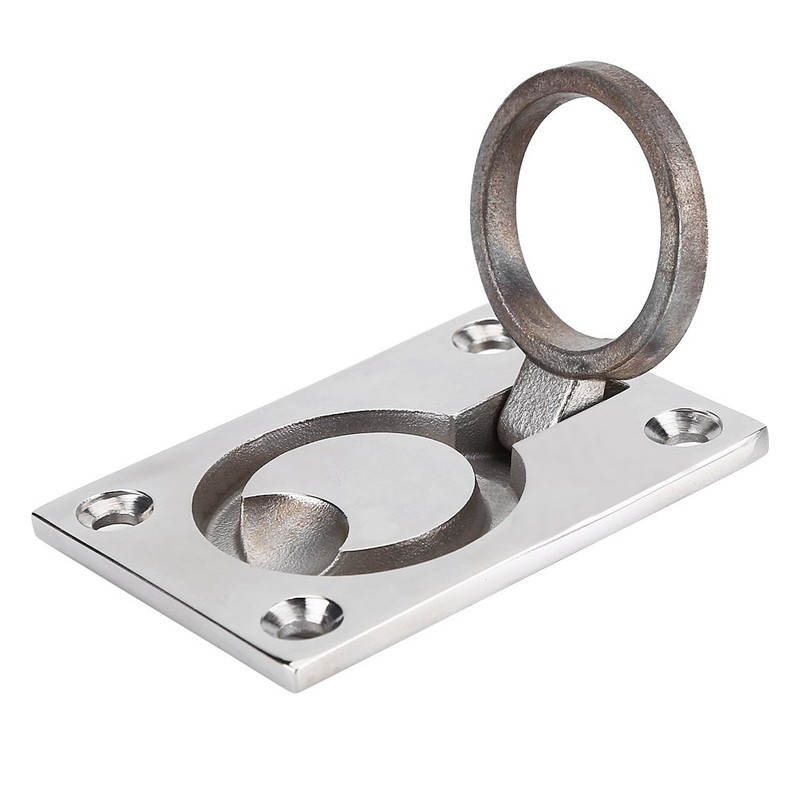 Boat Hatch Handle, Stainless Steel Ring Handle Flush Hatch Locker