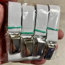 TMV24® Bed Sheet Tensioner, 4 Adjustable, 35-120 cm, Ultra Elastic Bed Sheet Clips to Prevent Slipping, Made in Germany, Sheet Tensioner for Secure Hold of Fitted Sheets and Mattresses, Tie Down Strap