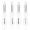 WENDOM - Cuchillo para cortar ostras, 4 unidades, color blanco,