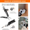 Adjustable Ratchet Wrench Multitool, 14-IN-1 Foldable EDC Tool, Camping Accessories