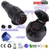 SPARKMOTO 13 Pin Trailer Plug and 13 Pin Trailer Socket,12V