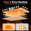 MUALIK Warming Mat for Food, Roll-UP Fast Heating Silicone with
