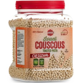 Baron’s Original Israeli Couscous Toasted Pasta | 100% Natural Pearled Noodles for Salads, Soups & Side Dishes | Cooks in 10 Minutes! | Kosher | 1 Pack