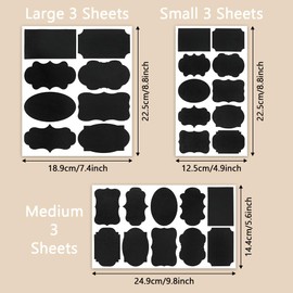 Chalkboard Label Stickers with 2 White Chalk Marker Etiquettes Autocollante Reusable Waterproof Chalk Label for Storage Bin Labels for Jars Labels Stickers Pantry Labels for Food Containers