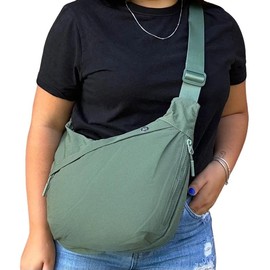 Hip Hugger Unisex Iris Bag (#8082)  - Adjustable Strap and Modern Design:_Black