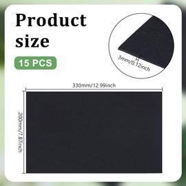 AHANDMAKER Pack of 15 Watering Mats for Plants 13 x 7.87 (1) cm Cell Replacement Capillary Mats Self-Watering Hydroponics Germination Pads for Gardening in the Greenhouse