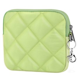 Aatacas Small Makeup Bag Quilted Travel Cosmetic Organizer Bag with Zipper Puffer Portable Toiletry Bag Purse Mini Storage Bag