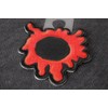 Bullet Hole Patch Blood Red - 2x2.4 inch - Embroidered