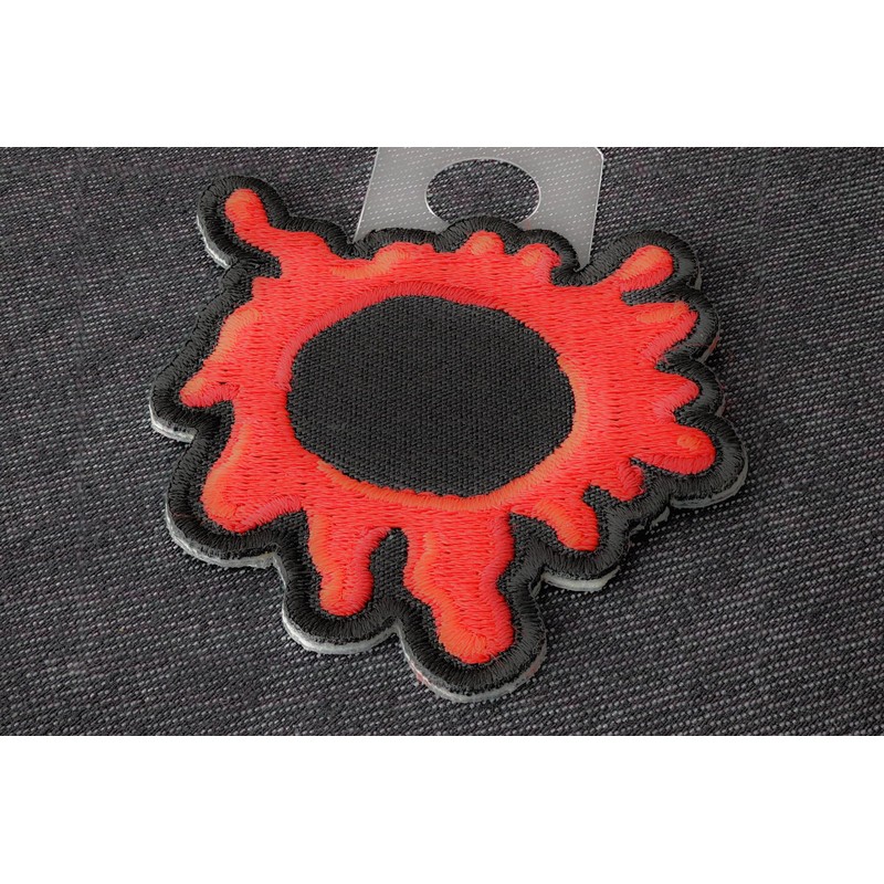 Bullet Hole Patch Blood Red - 2x2.4 inch - Embroidered