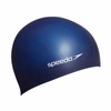 Speedo Unisex Flat Silicon Swim Cap | Hair Protect, Navy,