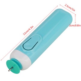 Mumusuki Bolígrafo Eléctrico para Filigrana, Herramienta Ranurada para Filigrana, Bolígrafo Eléctrico para Tiras de Papel de Filigrana Generales y Tiras de Papel Más Anchas (Azul)