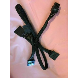 EVGA LOT 2 Pcs EVGA SUPERNOVA 550 650 B3 G3 G2  4 SATA DRIVER POWER CABLE ,ORIGINAL