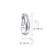 Classic Basic Simple Polished Lightweight Clip On Hoop Earrings For