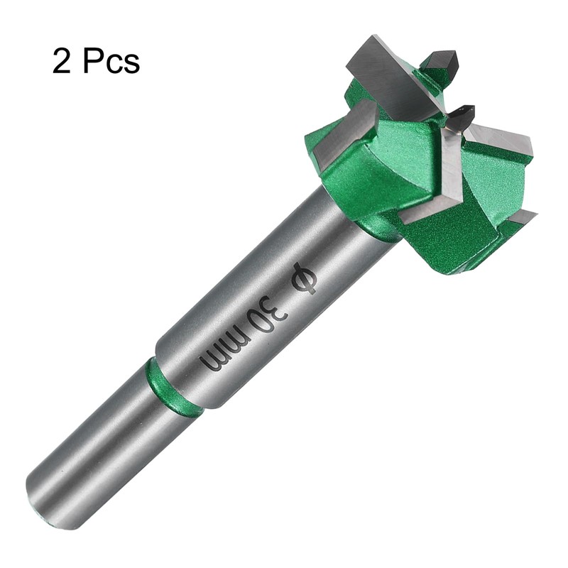 sourcing map 2pcs Forstner Drill Bits 1-3/16" (30mm) Carbide Upgraded