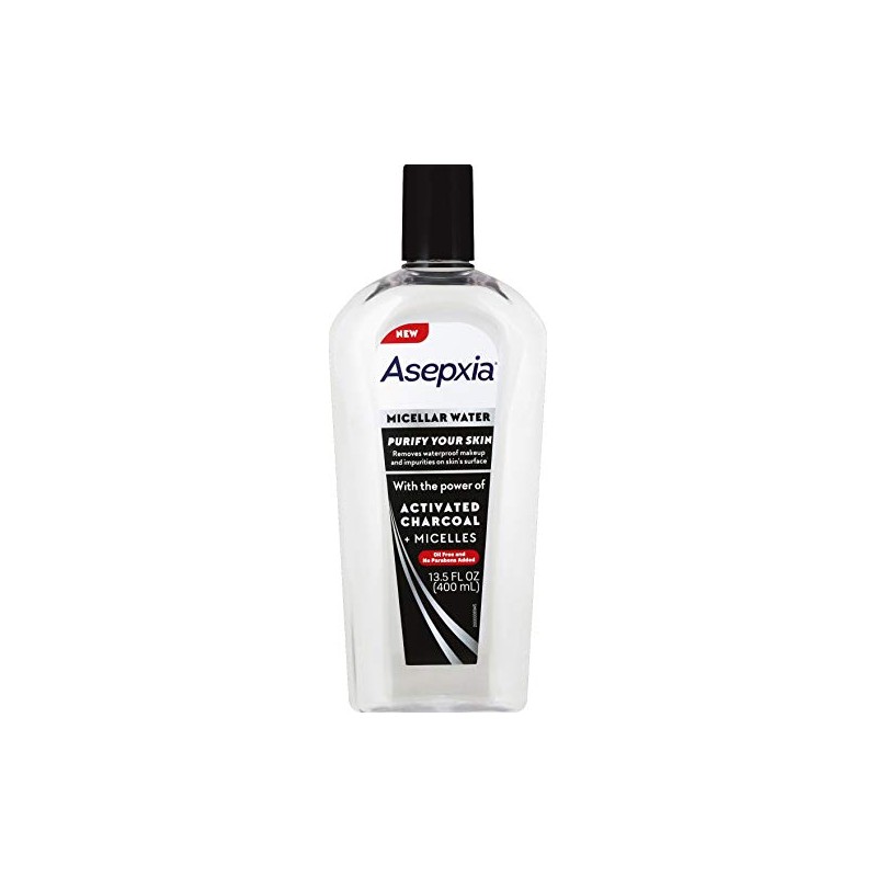 Asepxia Micellar Water with Activated Charcoal + Micellles, 13.5 Fl