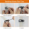 22 PCS Stainless Steel Rubber Cushioned R Shape Clamps,Cable Mounting