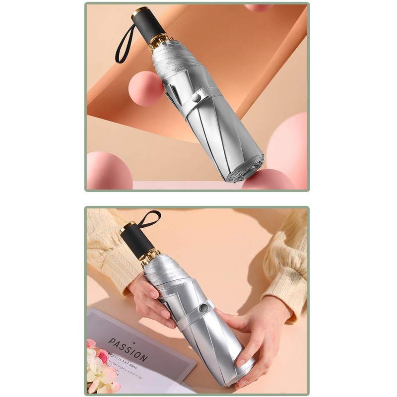 ThreeH UV Umbrella Sun Protection UPF 50+ Compact Travel Umbrella