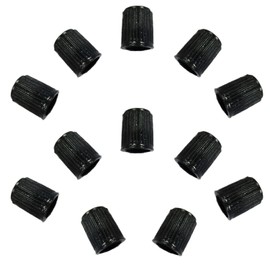 reiri Bicycle English Air Valve Cap Resin (12 Black)