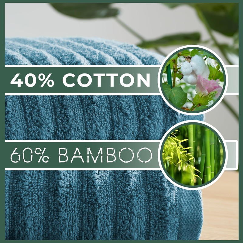 Towelogy Bamboo Hand Towels 2-Pack 50x80 cm Premium Quality Soft