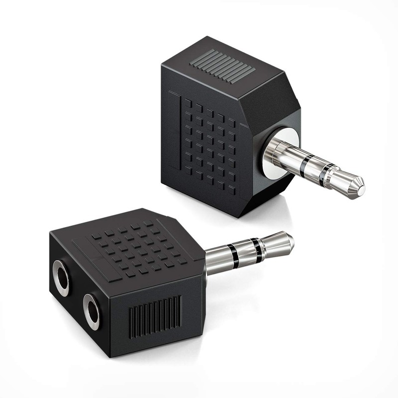 deleyCON 2 pieces 3.5 mm jack stereo audio adapter distributor,