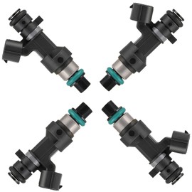 4ps CCIYU FJ1280 Fuel Injector Kits fit for 2015-2017 for Nissan for Altima, 2017 for Nissan NV200, 2016-2017 for Nissan for Rogue, 2017-2018 for R-e-n-a-u-l-t for Koleos 18 Holes Automotive Engein